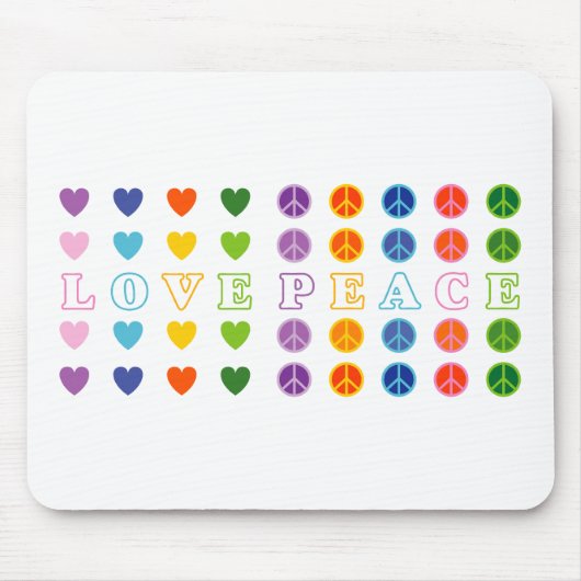 Liebe und Frieden (02) Mousepad (Vorne)