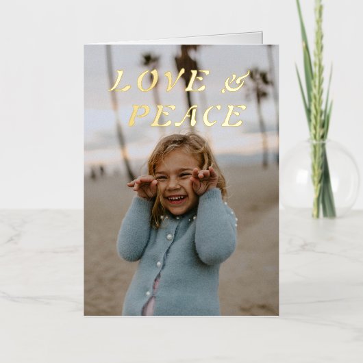 Liebe und Frieden 8 Foto gefalteter Goldschmied (Vorderseite)