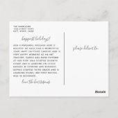 Liebe und Frieden an der Küste Foto Postkarte (Rückseite)