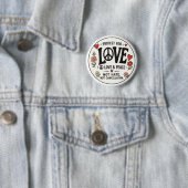 Liebe und Frieden Button (Beispiel)
