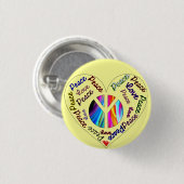 Liebe und Frieden Button (Vorne & Hinten)