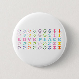 Liebe und Frieden Button