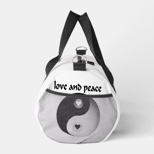Liebe und Frieden Duffle Bag (Rechts)