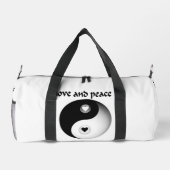 Liebe und Frieden Duffle Bag (Rückseite)