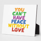 Liebe und Frieden Fotoplatte (Seite)