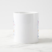 Liebe und Frieden Jumbo-Tasse (Vorderseite)