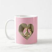 Liebe und Frieden Kaffeetasse (Links)
