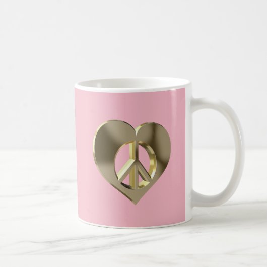 Liebe und Frieden Kaffeetasse (Rechts)
