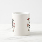 Liebe und Frieden Kaffeetasse (Mittel)