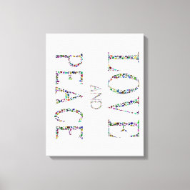 Liebe und Frieden Leinwanddruck