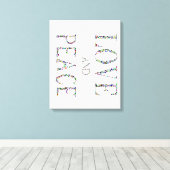 Liebe und Frieden Leinwanddruck (Insitu (Holzboden))