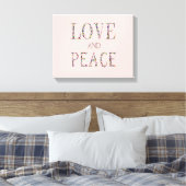 Liebe und Frieden Leinwanddruck (Insitu (Schlafzimmer))
