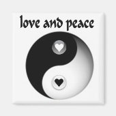 Liebe und Frieden Magnet (Vorne)