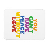 Liebe und Frieden Magnet (Horizontal)