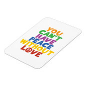 Liebe und Frieden Magnet (Linke Seite)