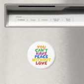 Liebe und Frieden Magnet (In Situ (Geschirrspüler))