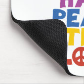 Liebe und Frieden Mousepad (Ecke)