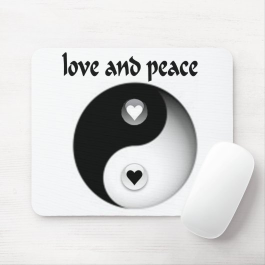 Liebe und Frieden Mousepad (Mit Mouse)