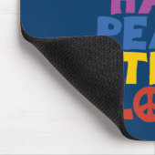 Liebe und Frieden Mousepad (Ecke)