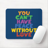 Liebe und Frieden Mousepad (Mit Mouse)