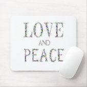 Liebe und Frieden Mousepad (Mit Mouse)