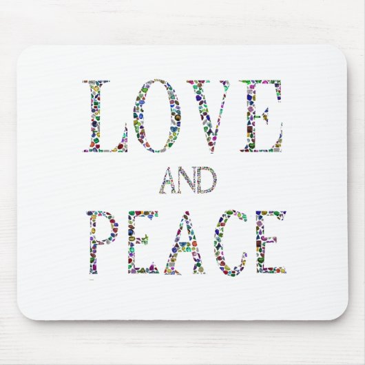 Liebe und Frieden Mousepad (Vorne)