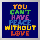 Liebe und Frieden Poster (Vorne)