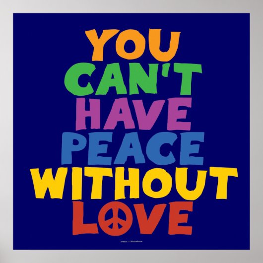Liebe und Frieden Poster (Vorne)