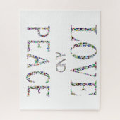 Liebe und Frieden Puzzle (Vertikal)