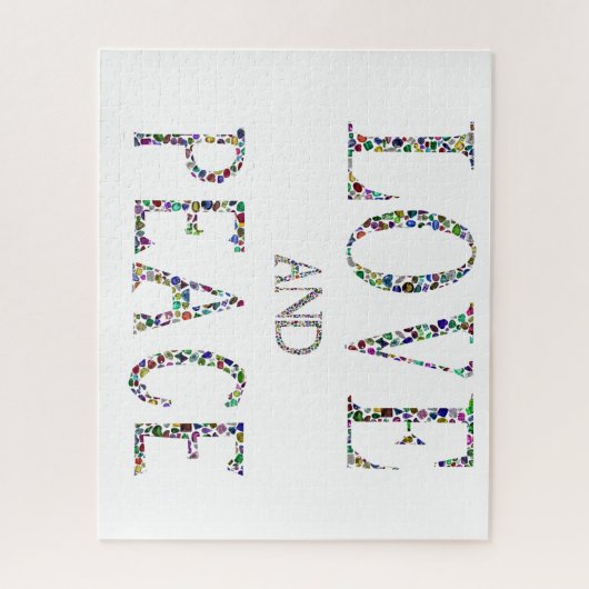 Liebe und Frieden Puzzle (Vertikal)