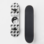 Liebe und Frieden Skateboard (Vorderseite)