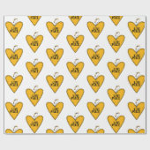 Liebe und Frieden stimulieren ・ Gelb ・ Geschenkpapier (Flach)