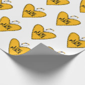 Liebe und Frieden stimulieren ・ Gelb ・ Geschenkpapier (Ecke)