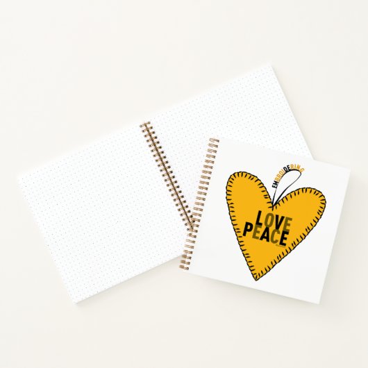 Liebe und Frieden stimulieren ・ Gelb ・ Notizblock (Innenseite)