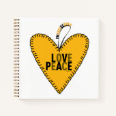 Liebe und Frieden stimulieren ・ Gelb ・ Notizblock (Vorderseite)
