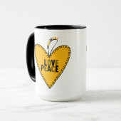 Liebe und Frieden stimulieren ・ Gelb ・ Tasse (Vorderseite Links)