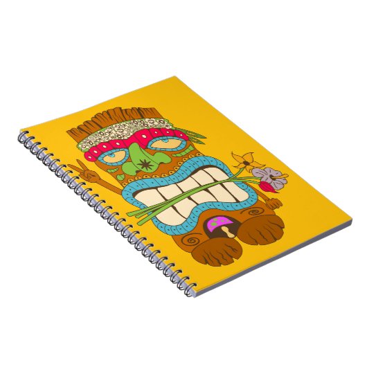 Liebe und Frieden, Tiki Hippie, Funny Notizblock (Rechte Seite)