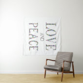 Liebe und Frieden Wandteppich (Beispiel (Horizontal))