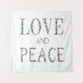Liebe und Frieden Wandteppich (Vorderseite)