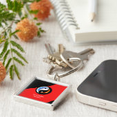 Liebe und Frieden Yin-Yang Schlüsselanhänger (Seite)