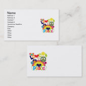 Liebe und Friedensbaby Visitenkarte (Vorne/Hinten)