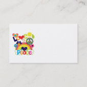 Liebe und Friedensbaby Visitenkarte (Rückseite)