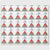 Liebe und Friedensfür immer Weihnachten Geschenkpapier (Flach)