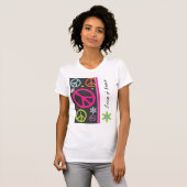 Liebe und Friedenszeichen-T - Shirt (Vorne ganz)
