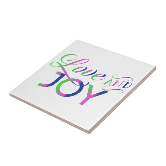 Liebe und fröhliche Keramik Tile Fliese (Seite)