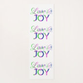 Liebe und fröhliche Yoga Mat Yogamatte (Rückseite)