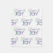 Liebe und fröhliches Fleeceblanket Fleecedecke (Vorderseite)