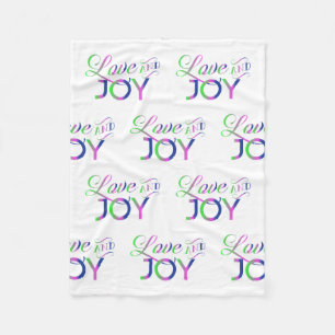 Liebe und fröhliches Fleeceblanket Fleecedecke