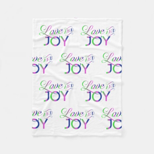 Liebe und fröhliches Fleeceblanket Fleecedecke (Vorderseite)