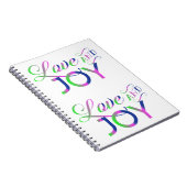 Liebe und fröhliches Notebook Notizblock (Rechte Seite)